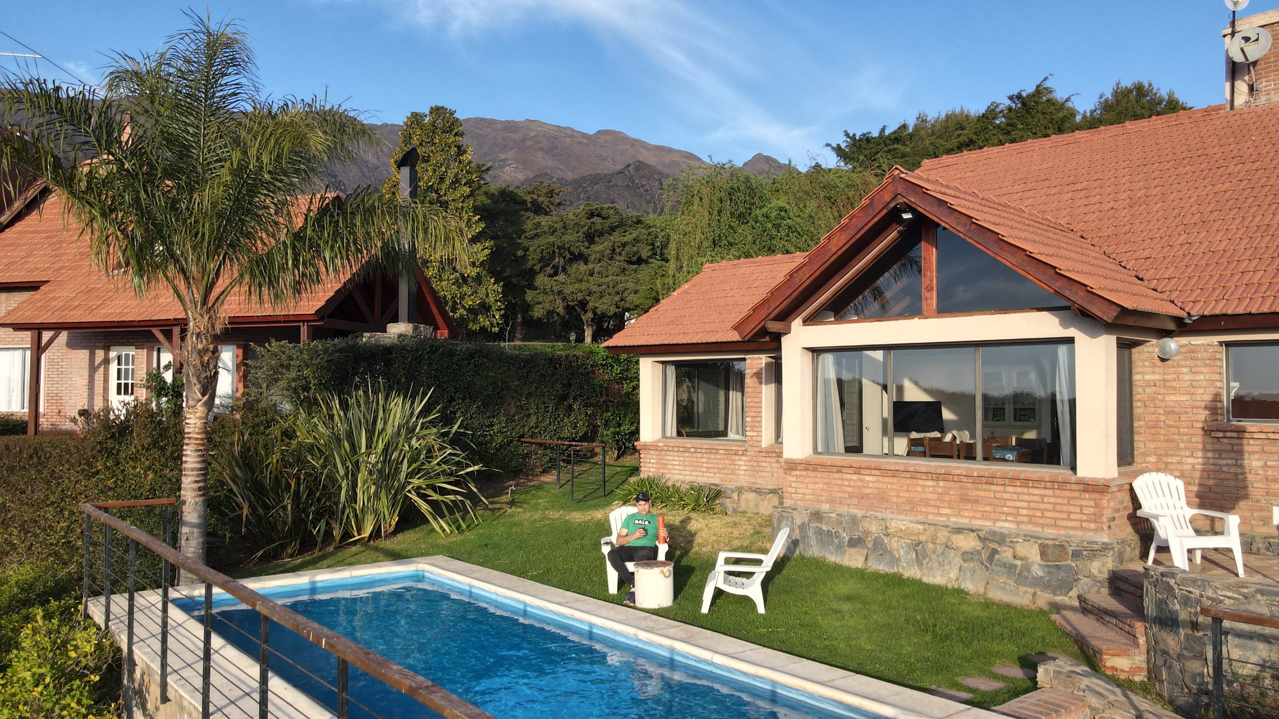 Alquiler vacacional en Merlo San Luis con pileta y vista a las sierras en Chumamaya